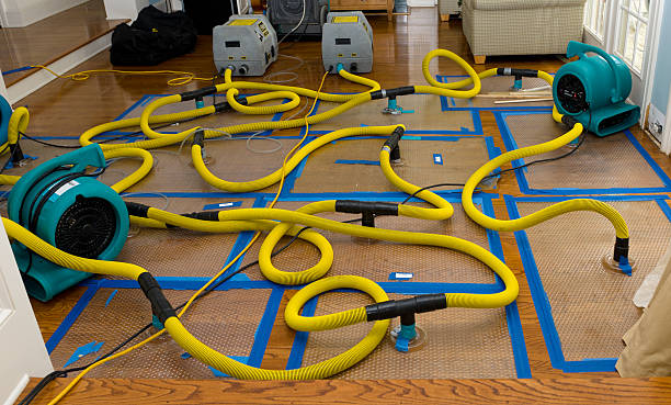 Professional Flood Damage Restoration technician working in Kingdom City, MO